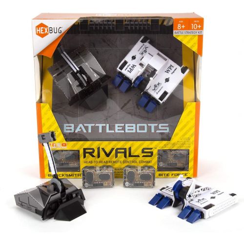  HEXBUG BattleBots Rivals 4.0 (Blacksmith and Biteforce) Toys for Kids, Fun Battle Bot Hex Bugs Black Smith and Bite Force