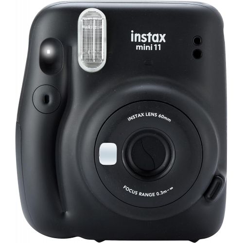 후지필름 Fujifilm Instax Mini 11 Instant Camera (Charcoal Grey) with Case, 20 Fujifilm Films and More Accessories Photo Microfiber Cloth