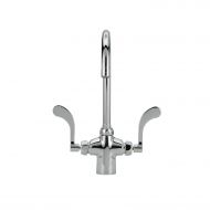 Zurn Z826B4-XL Double Lab Faucet with 5-3/8 Gooseneck and 4 Wrist Blade Handles