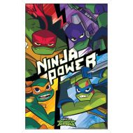 Trends International Nickelodeon Rise of The Teenage Mutant Ninja Turtles Wall Poster, 22.375 x 34, White Framed Version