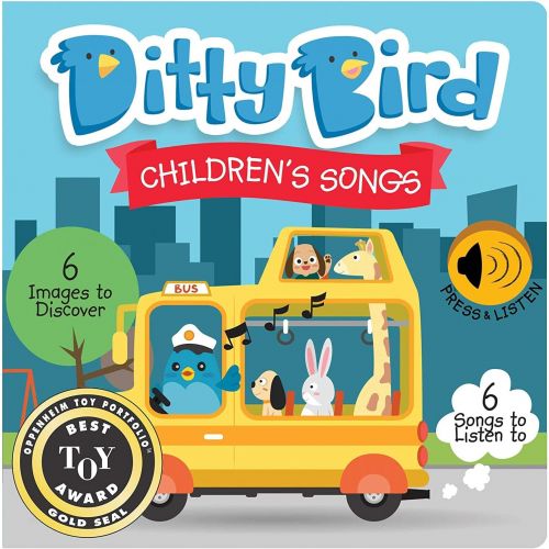  [아마존베스트]DITTY BIRD Baby Sound Book: Our Children’s Songs Musical Book is The Perfect Toys for 1 Year Old boy and 1 Year Old Girl Gifts. Educational Music Toys for Toddlers 1-3. Award-Winni