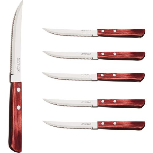  [아마존베스트]Tramontina Knives Set, Stainless Steel, Red, 30 x 30 x 30 cm