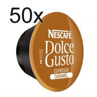50 X Nescafe Dolce Gusto Coffee Capsules - Espresso Caramel Coffee Capsules
