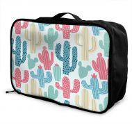 HFXFM Cactus Cacti Travel Pouch Carry-on Duffel Bag Waterproof Portable Luggage Bag Attach to Suitcase