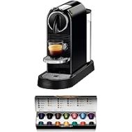 DeLonghi Nespresso Citiz EN167.B capsule machine, high pressure pump and ideal heat control without Aeroccino (milk frother), energy saving function, black