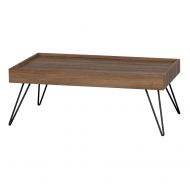 South Shore 12063 Slendel Coffee Table with Hairpin Legs Vintage Oak