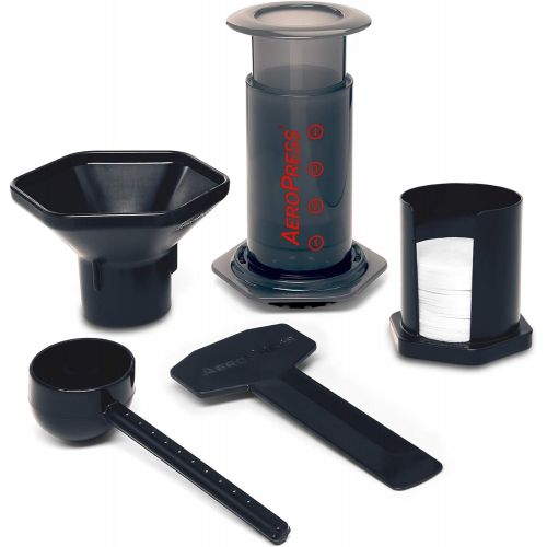 Aeropress Coffee and Espresso Maker - Makes 1-3 Cups of Delicious Coffee Without Bitterness per Press