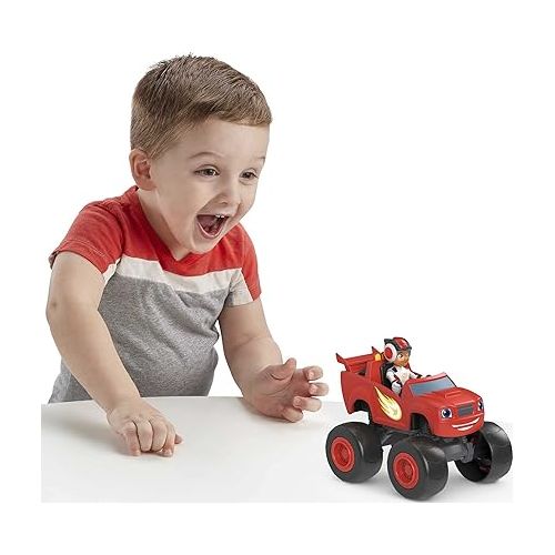 피셔프라이스 Fisher-Price Blaze and The Monster Machines Toy Truck & Figure Set, Blaze & AJ, Preschool Racing Play Ages 3+ Years