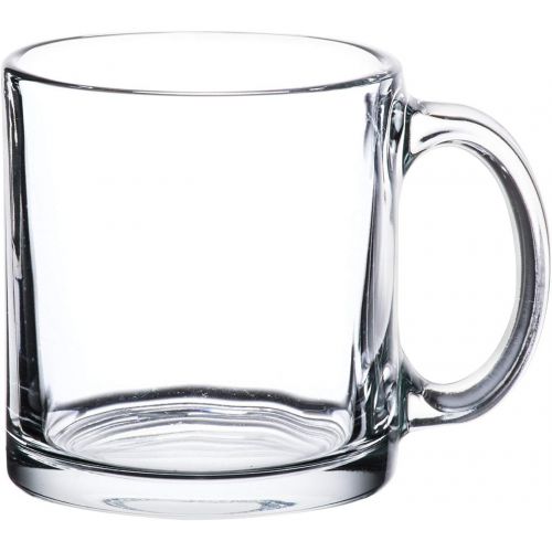  [아마존베스트]Libbey Kitchen Libbey Crystal Coffee Mug Warm Beverage Mugs Set of (13 oz) (6)