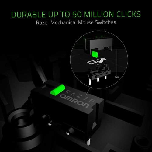 레이저 [아마존베스트]Razer Naga Trinity Gaming Mouse: 16,000 DPI Optical Sensor - Chroma RGB Lighting - Interchangeable Side Plate w/ 2, 7, 12 Button Configurations - Mechanical Switches
