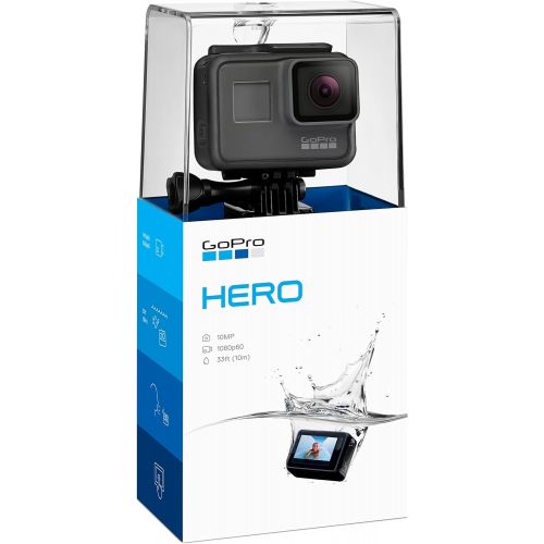 고프로 GoPro Hero  Waterproof Digital Action Camera for Travel with Touch Screen 1080p HD Video 10MP Photos