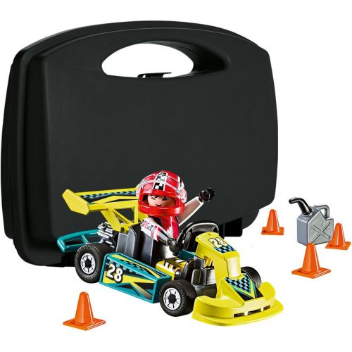 플레이모빌 PLAYMOBIL Go-Kart Racer Carry Case Building Set