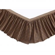 VHC Brands Rustic & Lodge Prescott Brown Bed Skirt King