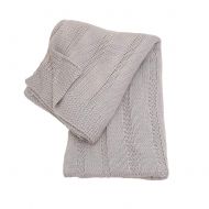 VVFamily Knitted Throw Blanket Thick Sofa Cozy for Bed Couch Summer Lightweight Blankets Nap Throws Travel 50x70 Warm Grey