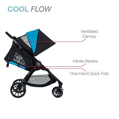  Britax B-Lively Lightweight Stroller, Cool Flow Teal