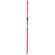 AdirPro Aluminum GPS Rover Rod - 2m 2-Piece Design GPS Pole for Land Surveying & Engineering - RTK GPS/GNSS Accessory - Includes Level Vial & Carrying Case (Red)