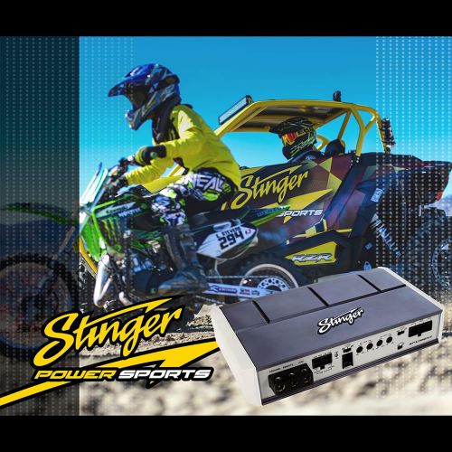  [아마존베스트]Stinger SPX700X4 Micro 4 Channel 700 Watt Powersports Amplifier for Motorcycles, ATV, Marine and Mobile Applications