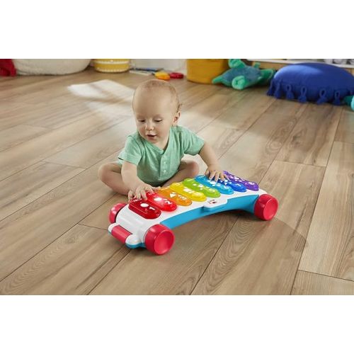 피셔프라이스 Fisher-Price Baby to Toddler Learning Toy Giant Light-Up Xylophone Pull-Along with Music & Phrases for Ages 9+ Months