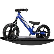 Strider 12” Sport Bike + Rocking Base - Helps Teach Baby How to Ride a Balance Bicycle - for Kids 6 Months to 5 Years - Easy Assembly & Adjustments