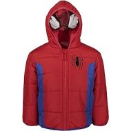 할로윈 용품Marvel Avengers Spiderman Toddler Boys Cosplay Winter Coat Puffer Jacket Red