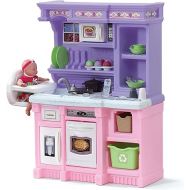 Step2 Little Baker's Kitchen | Pink & Purple Play Kitchen with Baking Set | Toy Kitchen Baking Set Included