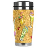 Mugzie 717-MAXBeach Drinks Stainless Steel Travel Mug with Insulated Wetsuit Cover, 20 oz, Black