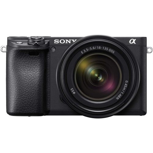 소니 Sony Alpha a6400 Mirrorless Camera: Compact APS-C Interchangeable Lens Digital Camera with Real-Time Eye Auto Focus, 4K Video, Flip Screen & 18-135mm Lens - E Mount Compatible Came