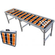 PartyPongTables.com 8-Foot Professional Beer Pong Table w/Optional Cup Holes - Chicago Football Field Graphic
