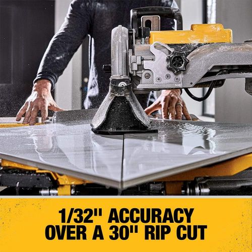  DEWALT Wet Tile Saw with Stand, High Capacity, 10-Inch (D36000S)