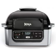 닌자 푸디 에어프라이어 AG302 Ninja Foodi 5-in-1 Indoor Grill with Air Fry, Roast, Bake & Dehydrate, Black and Silver