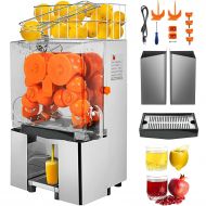 VBENLEM Commercial Juicer Machine, 110V Juice Extractor, 120W Orange Squeezer for 22-30 per Minute, Electric Orange Juice Machine w/Pull-Out Filter Box SUS 304 Tank PC Cover and 2