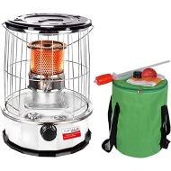 NaoSIn-Ni Kerosene Stove Heater, for Indoor Camping, Lightweight Portable Stainless Steel Oil Heater Glass Burner for Outdoor Patio Refined