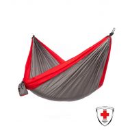 Wise Made With KISH Bug Repellent Just Relax Single Portable Lightweight Camping Hammock, 10.6x5 Feet