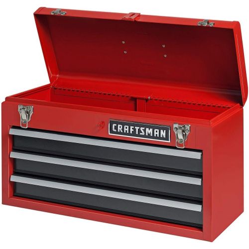  [아마존베스트]Craftsman 3-Drawer Metal Portable Chest Toolbox Red