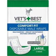 Vet's Best Vets Best Comfort-Fit Disposable Male Wrap Large 144ct (12 x 12ct)