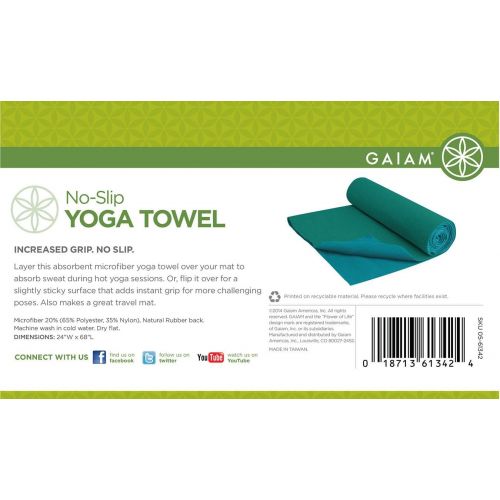  Gaiam No-Slip Yoga Towels