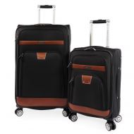 Perry Ellis 2 Piece Premise Spinner Luggage Set, Black
