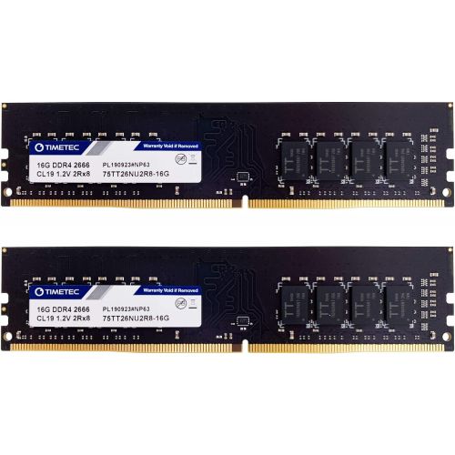  Timetec Hynix IC 8GB DDR4 2666MHz PC4-21300 Unbuffered Non-ECC 1.2V CL19 1Rx8 Single Rank 288 Pin UDIMM Desktop Memory RAM Module Upgrade (8GB)