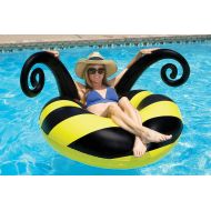 Poolmaster Bumble Bee Inflatable Swimming Pool Party Float - (48 Inch), Yellow/Black