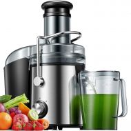 A/C Juicer Machines 1000 W Juicer Extractor Whole Fruit and Vegetables, Dual Speed Juicer with Higher Juice and Nutrition Yield, Anti-Drip Function, Stainless Steel, Silver and Bla