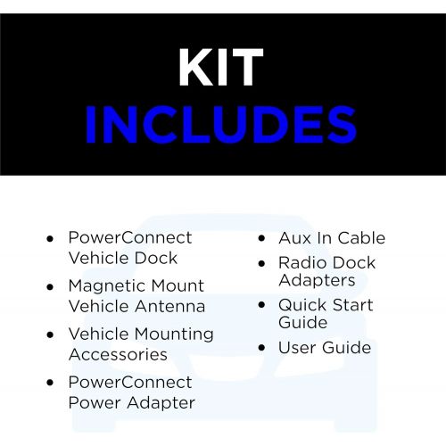  [아마존베스트]SiriusXM SXDV3 Satellite Radio Vehicle Mounting Kit with Dock and Charging Cable (Black)
