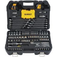 DEWALT Mechanics Tools Kit and Socket Set, 142-Piece, 1/4 & 3/8 Drive, MM/SAE (DWMT73802)