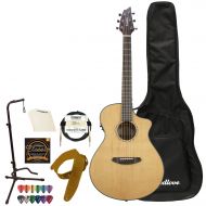 Breedlove Discovery Series 6-String Concerto CE Sitka Spruce - Mahogany Acoustic-Electric Guitar with ChromaCast Accessories, Right Handed(DSCO01CESSMA-KIT-2)