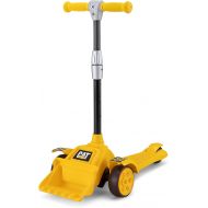 Kid Trax CAT Toddler Kick Scooter, Kids 3 Years or Older, Adjustable-Height Handlebars, Lean to Steer Technology, Removable Bulldozer-Style Scoop