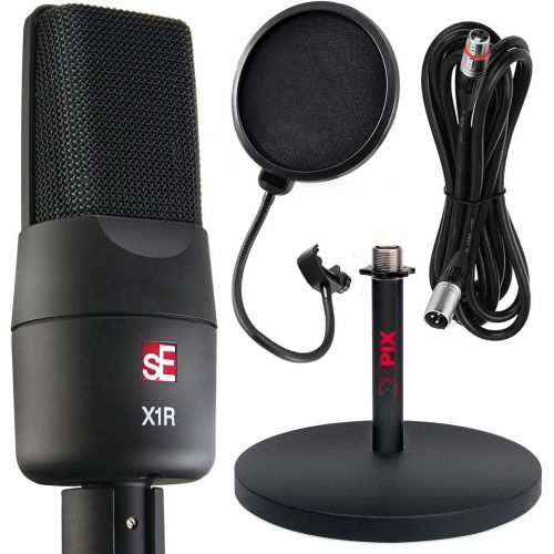  [아마존베스트]sE Electronics sE X1R Ribbon Microphone with Xpix Mic Stand & Accessory Bundle