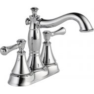 Delta Faucet Cassidy Centerset Bathroom Faucet Chrome, Bathroom Sink Faucet, Metal Drain Assembly, Chrome 2597LF-MPU