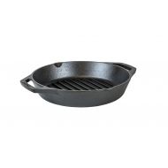 Lodge 10.25 Cast Iron Dual Handle Grill Pan, Black