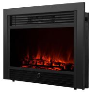 Genric 28.5 Embedded Fireplace Electric Insert Heater Glass View Log Flame Remote Home