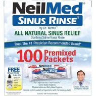 Neilmed Sinus Rinse - Nasal Rinse Refill Kit - 100 per Box