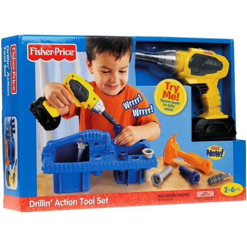  Fisher-Price Drillin Action Tool Set